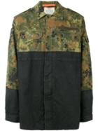 Komakino - Camouflage Panel Jacket - Men - Cotton/polyester - S, Black, Cotton/polyester