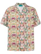 Paura Tropical-print Bowling Shirt - Multicolour