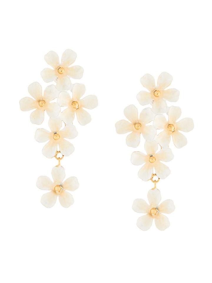 Jennifer Behr Marlene Earrings - White