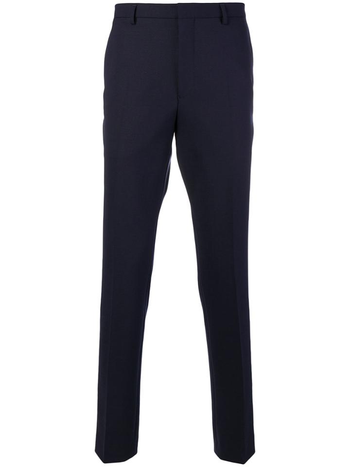 Kenzo Fitted Tailored Trousers - Blue