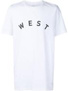 Stampd West Print T-shirt, Men's, Size: L, White, Cotton