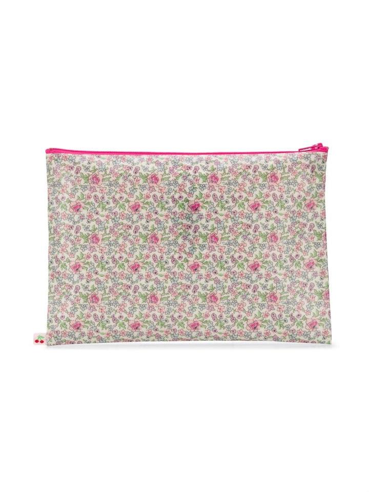 Bonpoint Floral Print Wash Bag - White