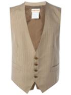 Romeo Gigli Vintage Pinstripe Waistcoat