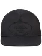 Prada Nylon Logo Cap - Black