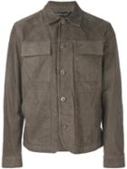 Helmut Lang Multiple Pockets Jacket, Men's, Size: Medium, Grey, Leather/cotton/viscose
