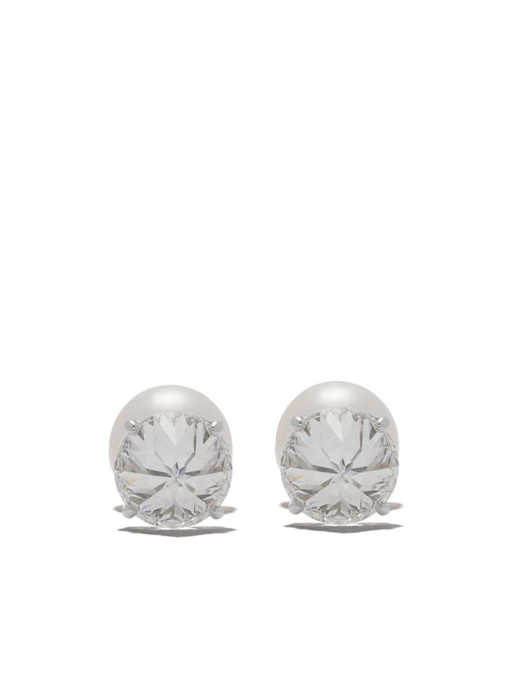 Tasaki Platinum Diamond Refined Rebellion Signature Earrings -