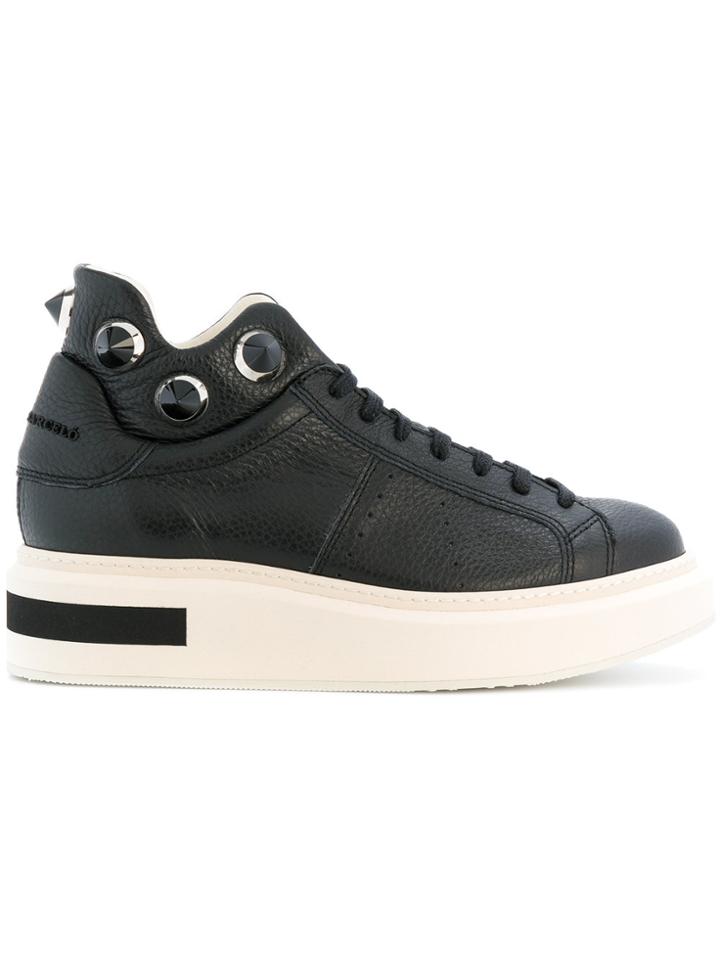 Manuel Barceló Contrast Platform Sneakers - Black