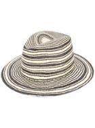 Rag & Bone Striped Panama Hat - Nude & Neutrals