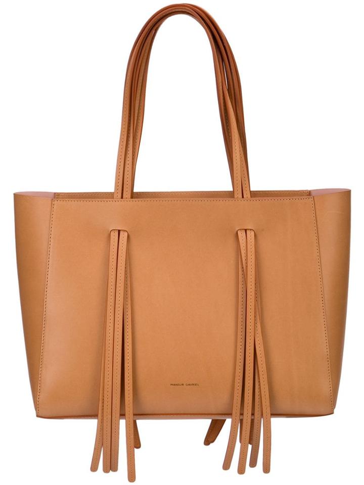 Mansur Gavriel Tassel Tote - Brown