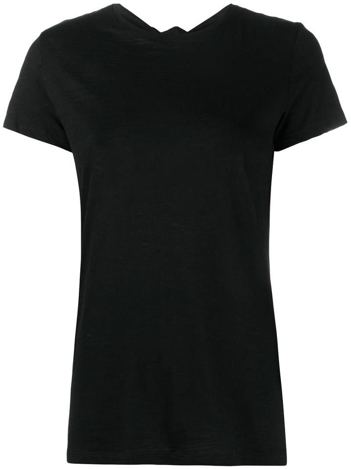 Proenza Schouler Open Back T-shirt, Women's, Size: Small, Black, Cotton