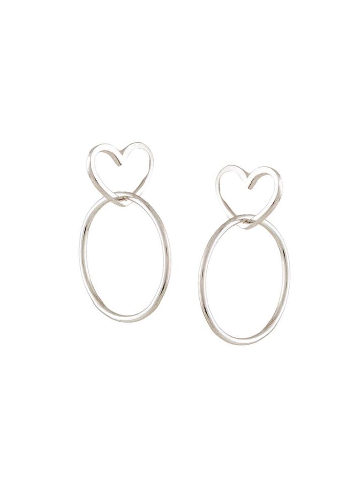 Natasha Schweitzer Heart Earrings - Silver