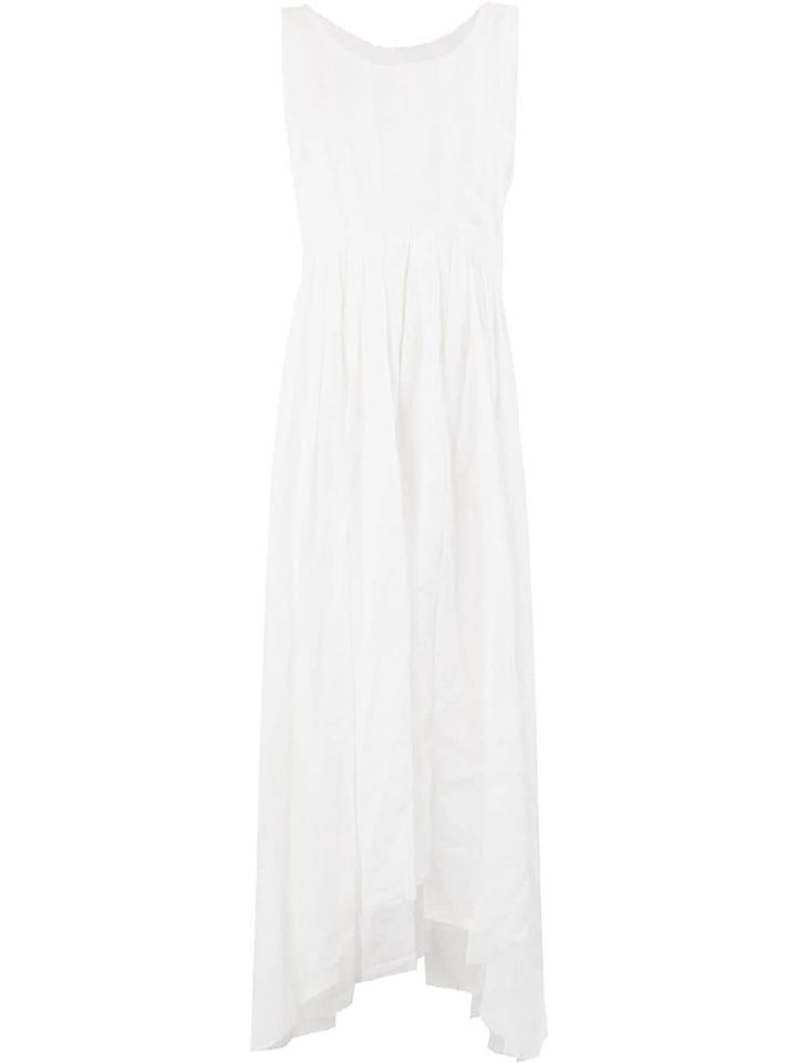 Masnada Asymmetric Dress - White