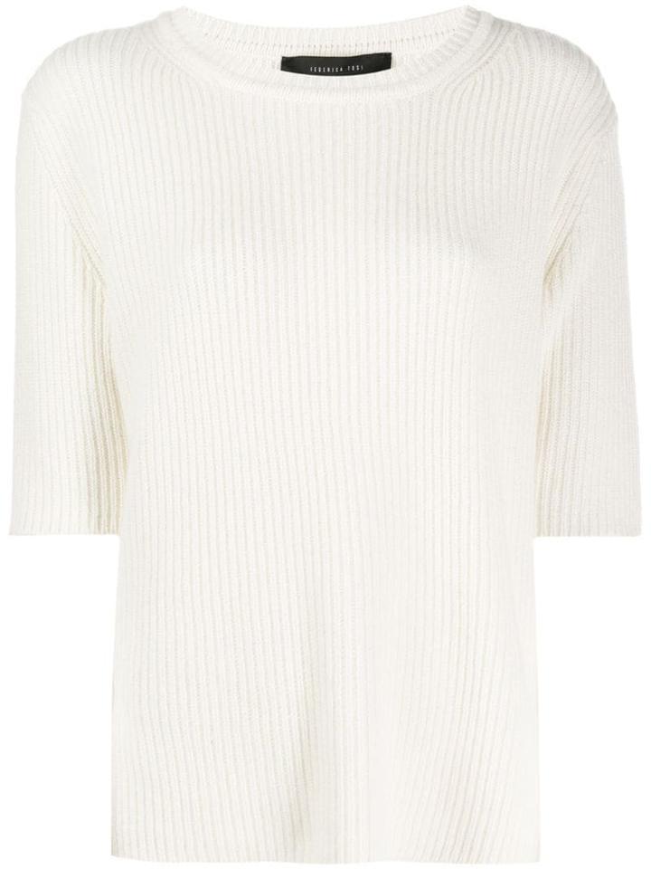 Federica Tosi Short-sleeve Fitted Top - White