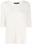 Federica Tosi Short-sleeve Fitted Top - White
