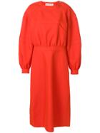 Marni Balloon Sleeve Dress - Red