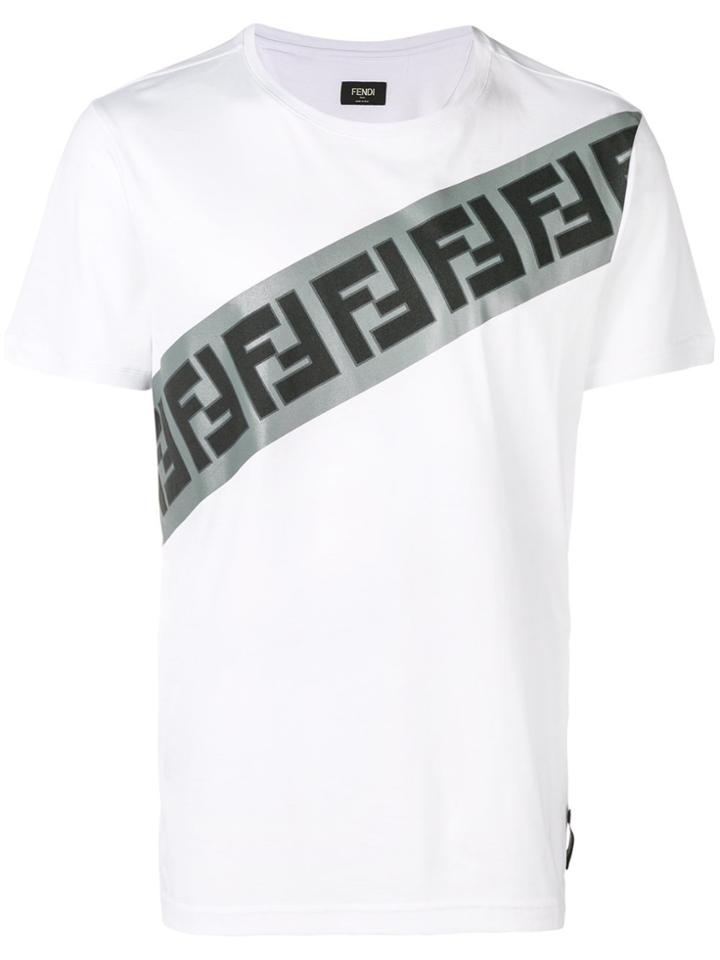 Fendi Monogram Print T-shirt - White