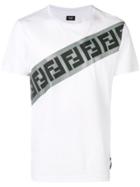 Fendi Monogram Print T-shirt - White
