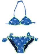 Mc2 Saint Barth Kids - Star Print Bikini - Kids - Spandex/elastane/polyimide - 6 Yrs, Blue
