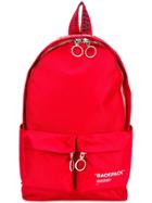 Off-white Quote Backpack - Red