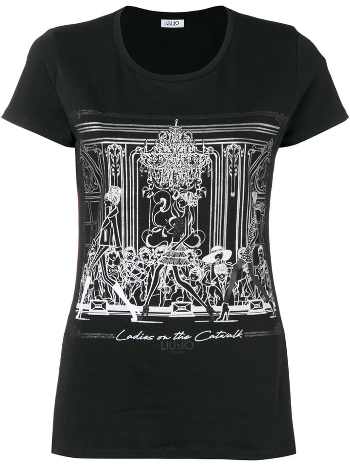 Liu Jo Printed T-shirt - Black