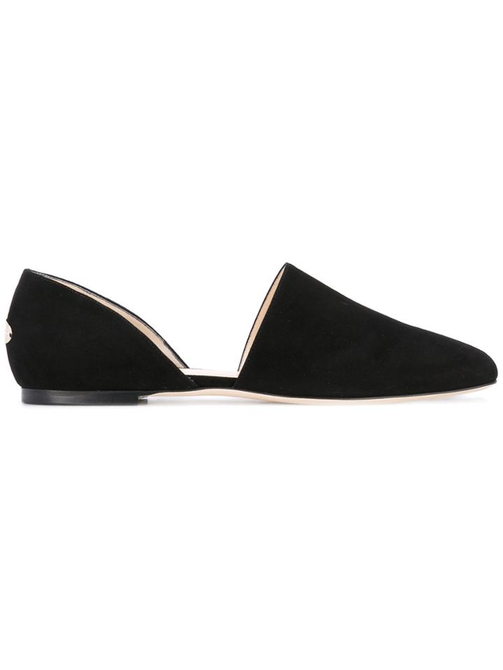 Jimmy Choo 'globe' D'orsay Flats - Black