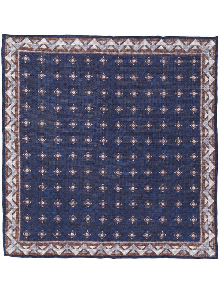 Brunello Cucinelli Pocket Square - Blue