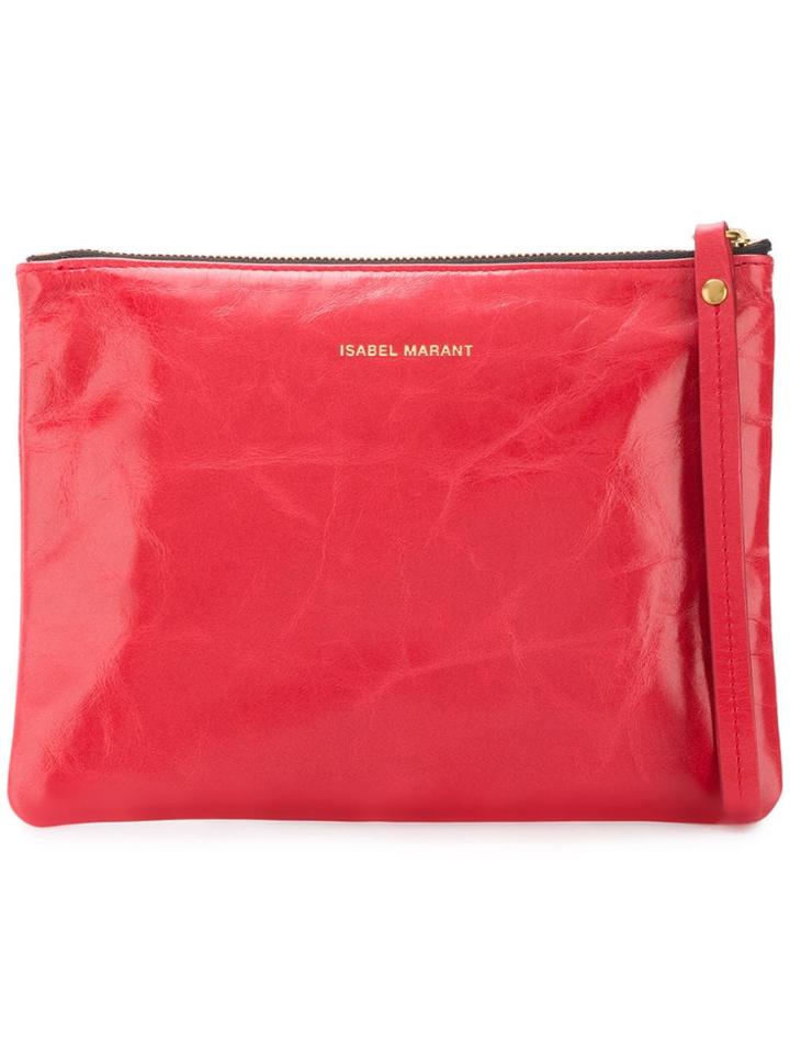 Isabel Marant Zipped Coin Pouch - Red