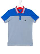 Roberto Cavalli Kids Teen Colour Block Polo Shirt - Grey