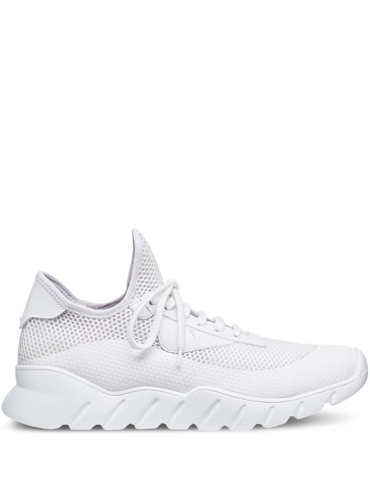 Fendi Mesh Low-top Sneakers - White