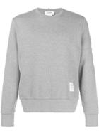 Thom Browne 4-bar Honeycomb Piqué Sweatshirt - Grey