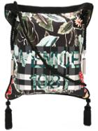Christian Pellizzari 'venice' Print Shoulder Bag, Men's, Black, Cotton/polyester