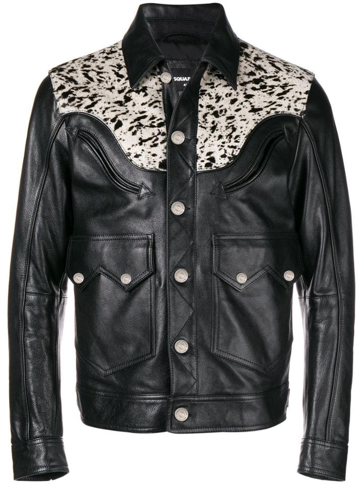 Dsquared2 Animal Yoke Jacket - Black