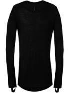 Manuel Marte - Fine Knit Jumper - Men - Linen/flax/viscose - S, Black, Linen/flax/viscose