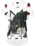 Just Cavalli Panther Print T-shirt - White
