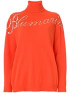 Blumarine Gemstone Logo Sweater - Yellow & Orange