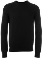 Saint Laurent Knitted Sweater, Men's, Size: Xl, Black, Virgin Wool