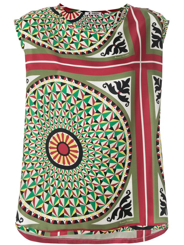 Barena Geometric Print Blouse - Multicolour