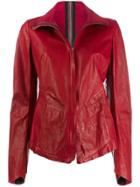 Isaac Sellam Experience Zipped Biker Jacket - Red