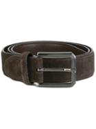 Kiton Classic Belt, Men's, Size: 105, Brown, Suede