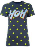 House Of Holland Hoh Print T-shirt, Women's, Size: 10, Blue, Cotton