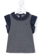 Familiar - Checked Ruffled Blouse - Kids - Cotton/polyester - 7 Yrs, Blue