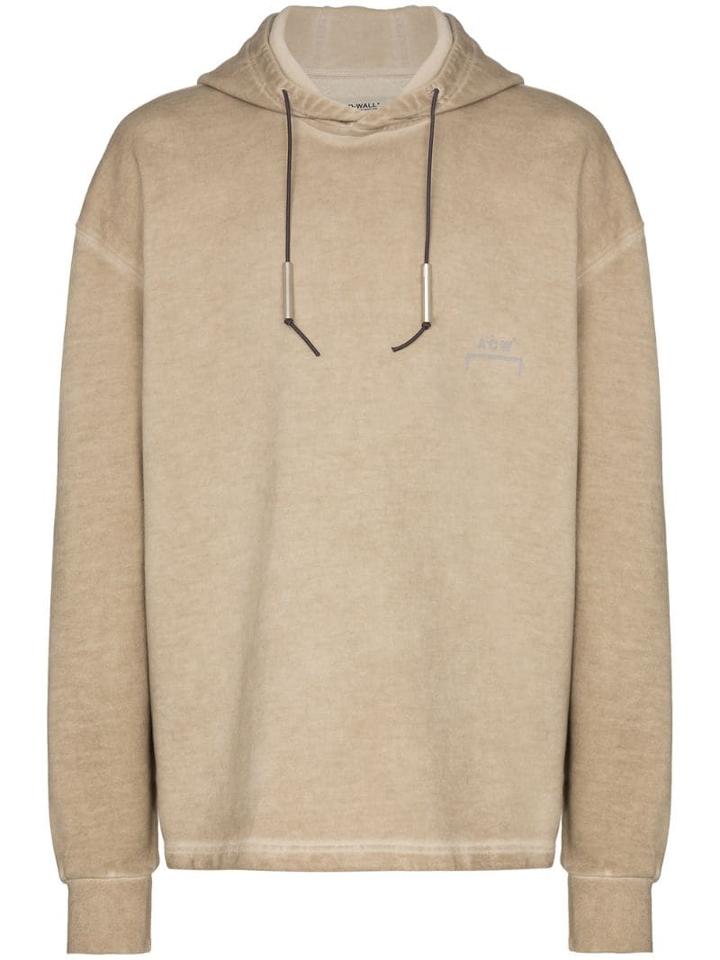 A-cold-wall* Oversized Logo Hoodie - Neutrals