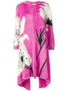 Valentino Floral Intarsia Cardi-coat - Pink