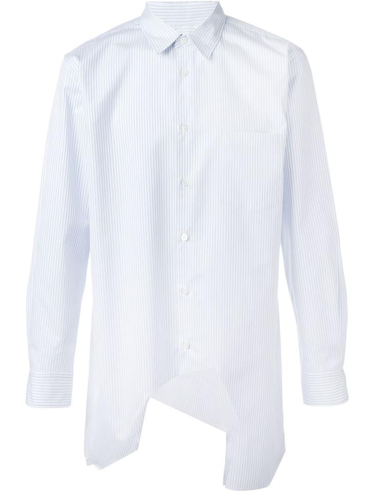 Comme Des Garçons Homme Plus Asymmetric Hem Shirt, Men's, Size: M, Blue, Cotton