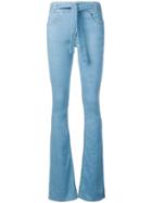 Victoria Victoria Beckham Tie-waist Jeans - Blue