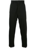 Oamc - Cropped Tapered Trousers - Men - Spandex/elastane/virgin Wool - 46, Black, Spandex/elastane/virgin Wool