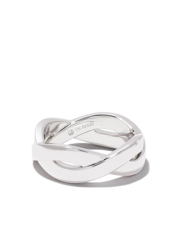 De Beers 18kt White Gold Infinity 5mm Band