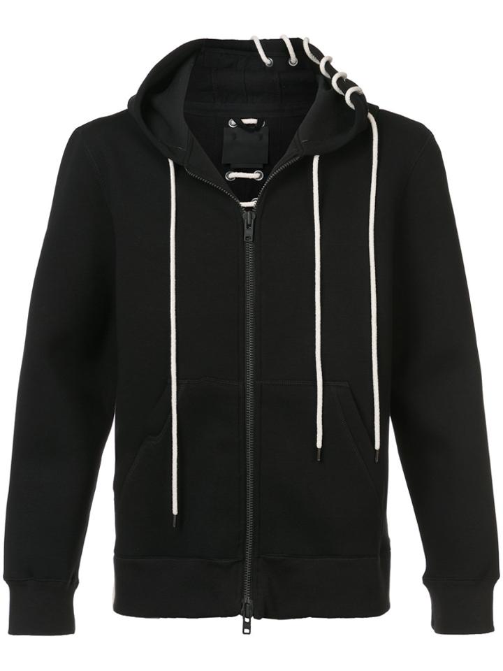Craig Green Zip Front Drawstring Detail Hoodie - Black