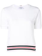 Thom Browne Stripe Detail T-shirt - White