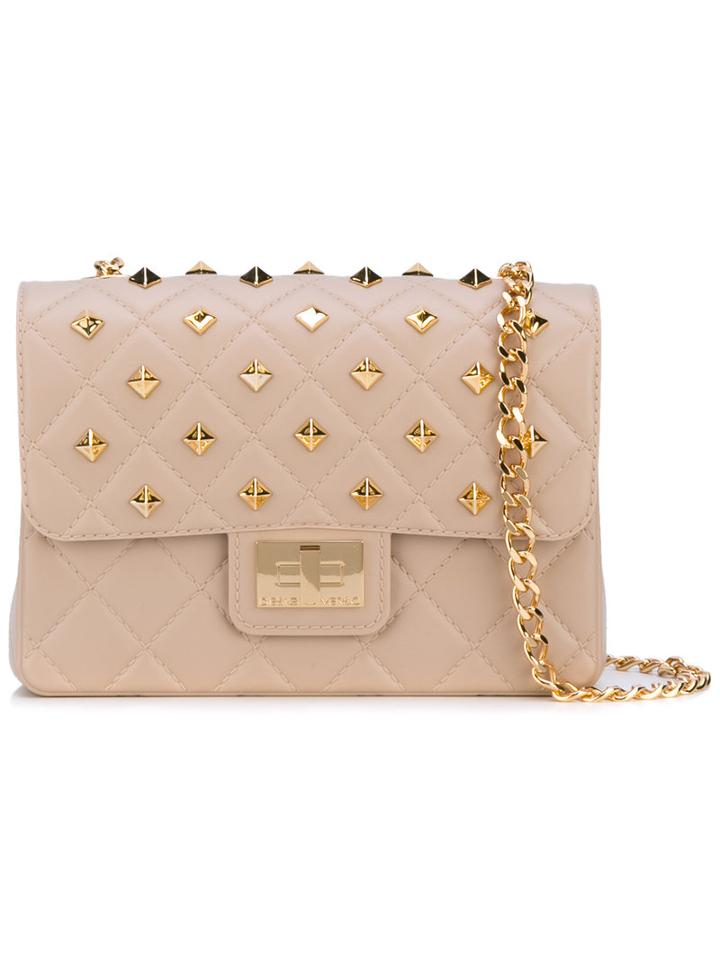 Designinverso - Metallic Cross Body Bag - Women - Metal/rubber - One Size, Nude/neutrals, Metal/rubber